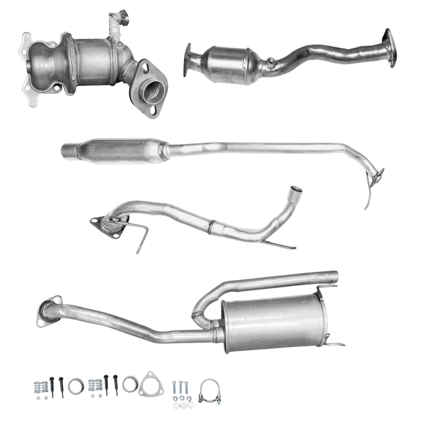Collecteur d'échappement, convertisseur catalytique, résonateur et silencieux pour Honda Fit 1.5L (2009-2013)