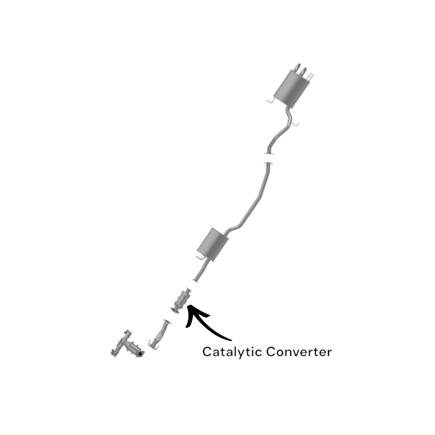 Hyundai Santa Fe 2.4L (2010-2012) Direct Fit Catalytic Converter (California Emission Only)