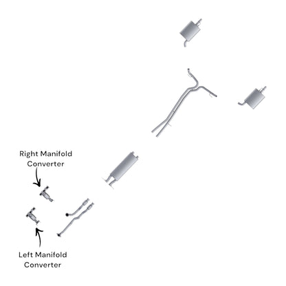 Lincoln MKS 3.7L (2013-2016) Both Side Manifold Converters