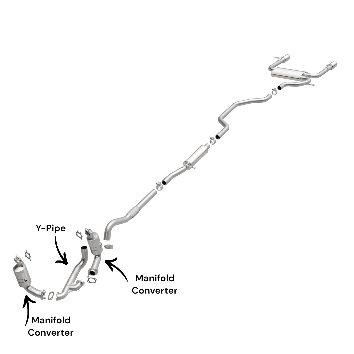 Chrysler 200 3.6L (2011-2014) Manifold Converter and Y-Pipe
