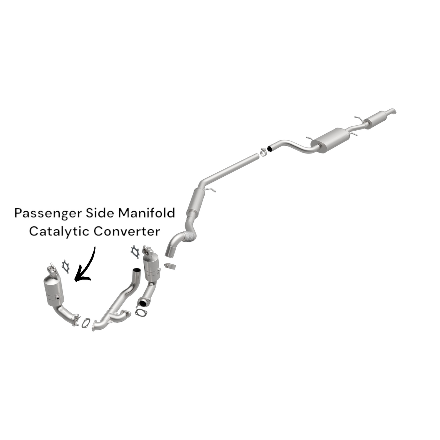 Ram C/V 3.6L (2012-2015) Passenger-Side Manifold Catalytic Converter