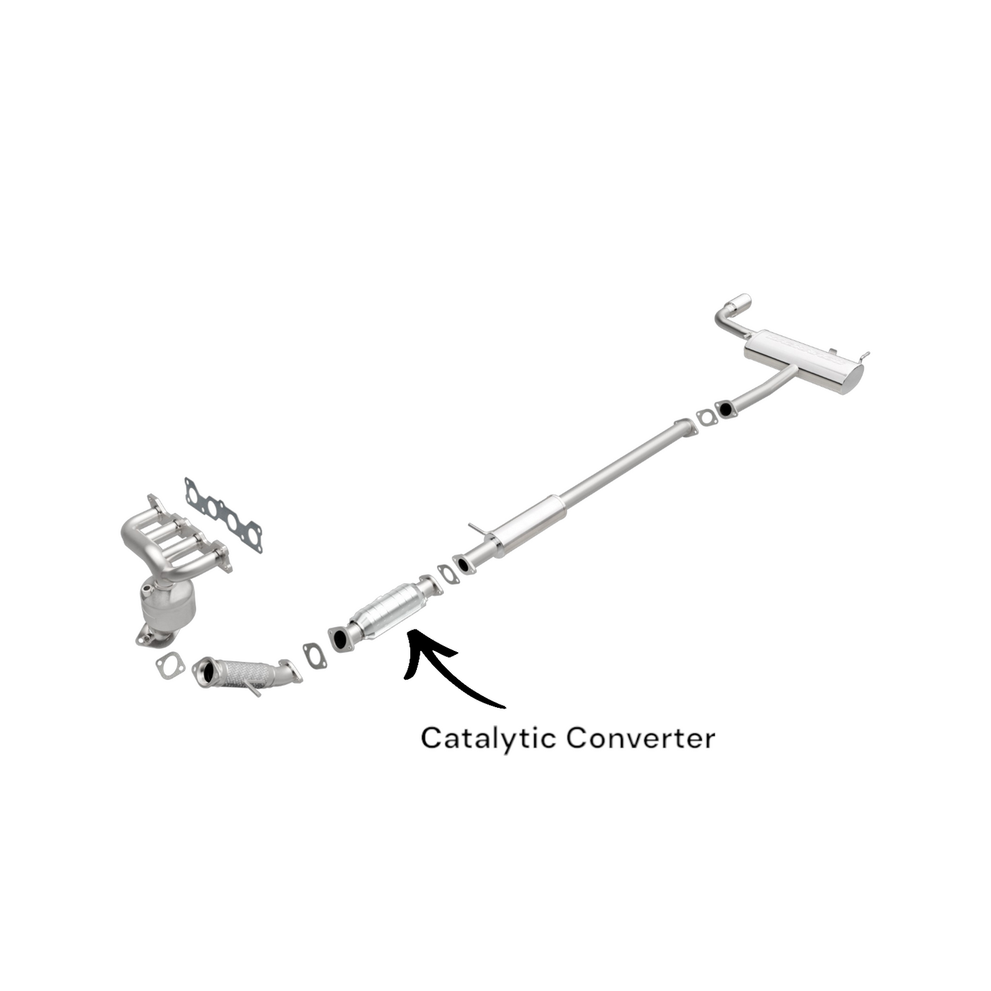 Hyundai Tucson 2.4L (2010-2013) V4 Rear Catalytic Converter