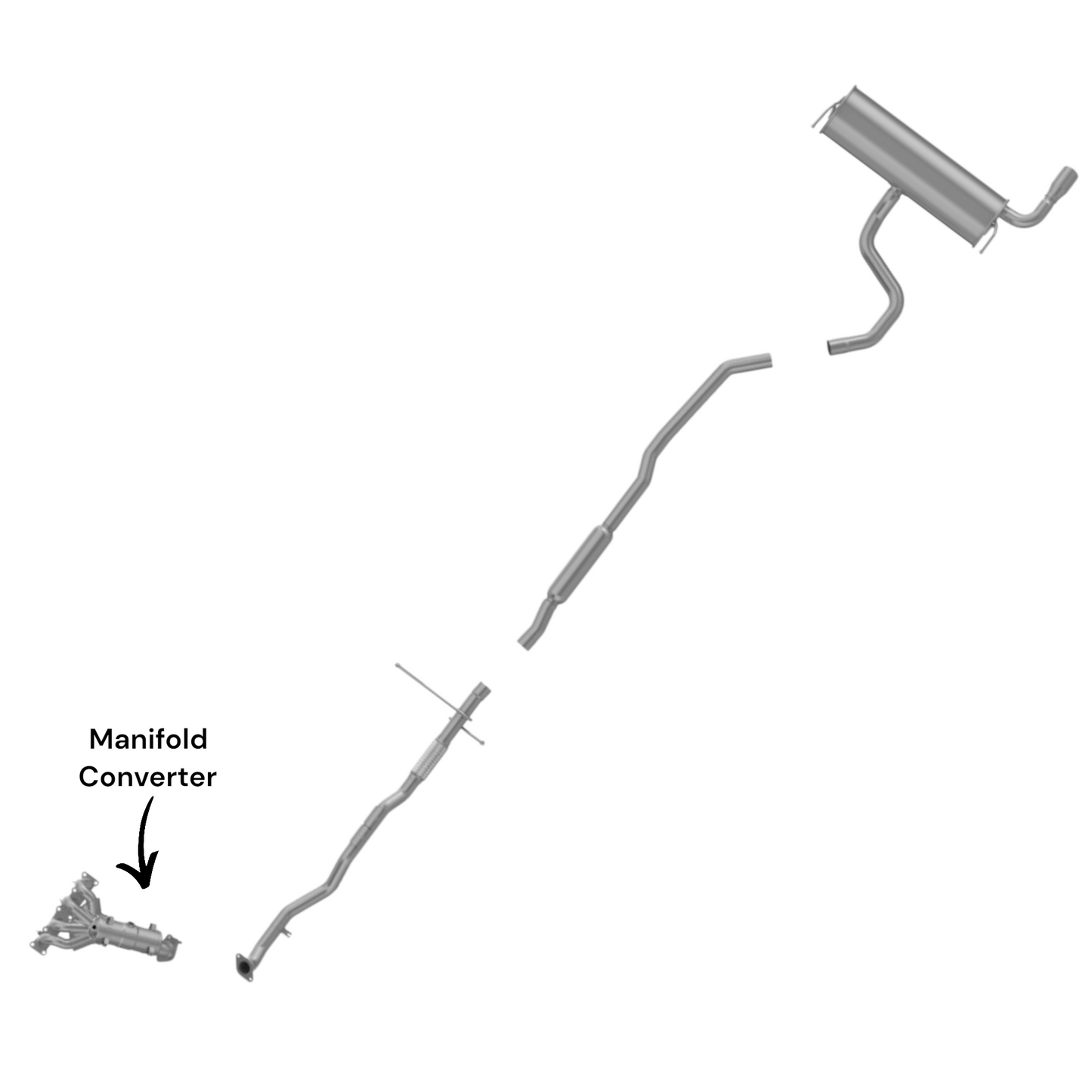 Jeep Cherokee 2.4L (2014-2017) Manifold Converter