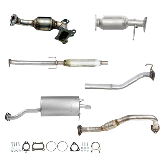 Honda CR-V 2.4L (2015-2016) Manifold Converter, Flex Pipe, Catalytic Converter, Resonator with pipe & Muffler