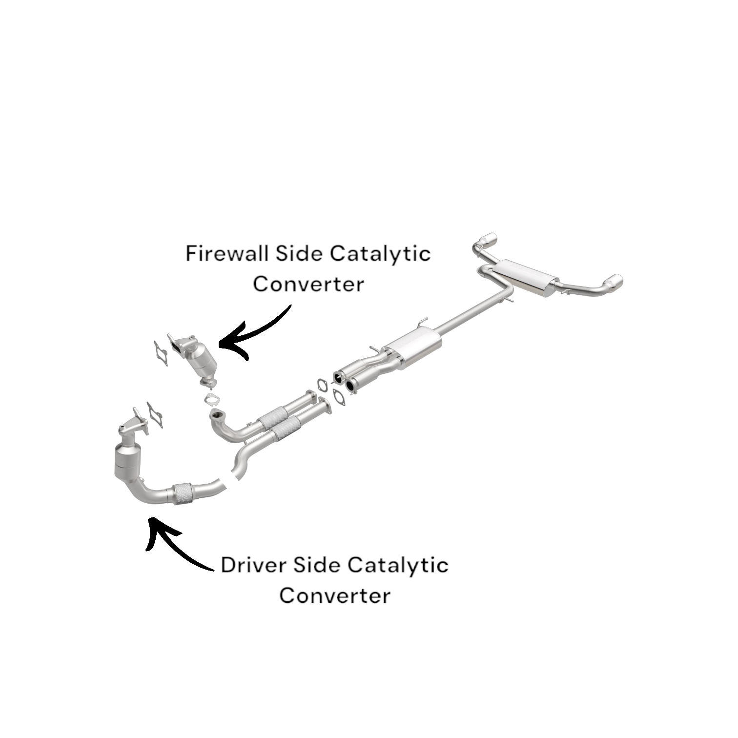 Cadillac SRX 3.6L (2012-2016) Driver & Firewall Side Catalytic Converters