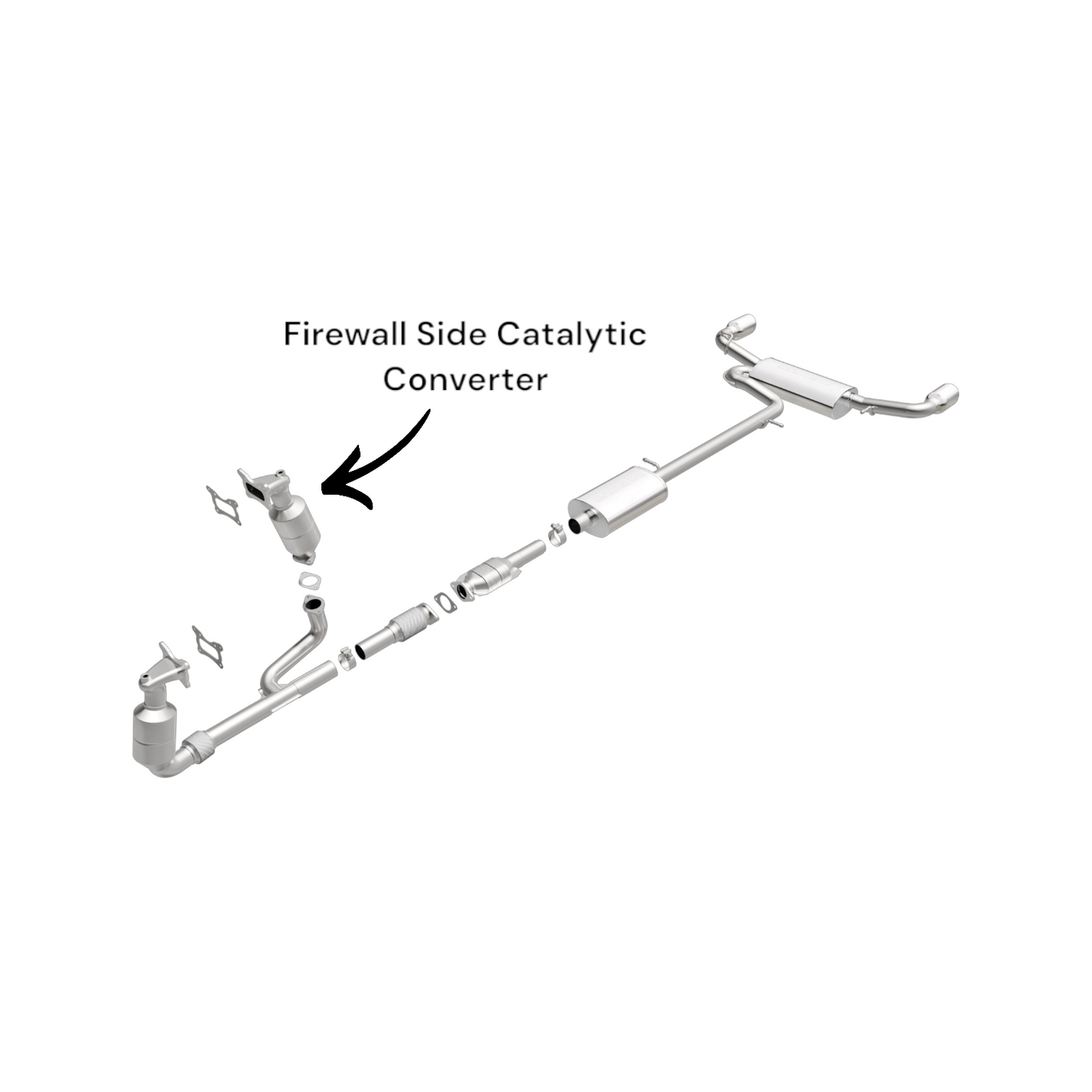 Cadillac SRX 3.0L (2010 & 2011) Firewall Side Catalytic Converter