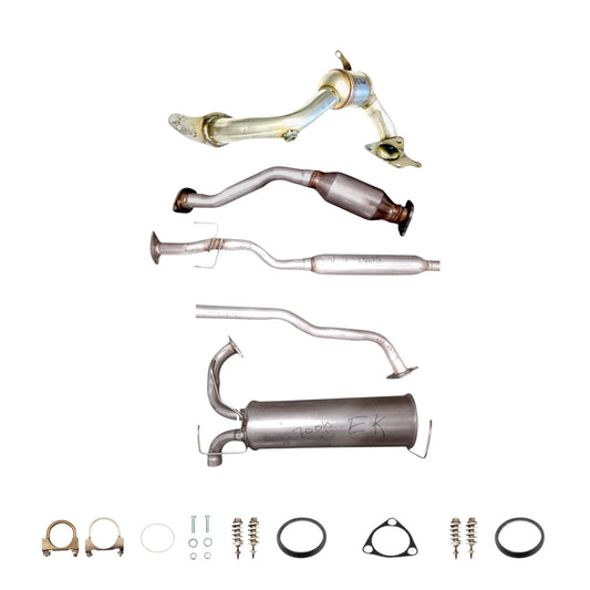 Convertisseurs catalytiques avant et arrière, résonateur et silencieux pour Nissan Juke 1.6L (2011-2017) (4x4)