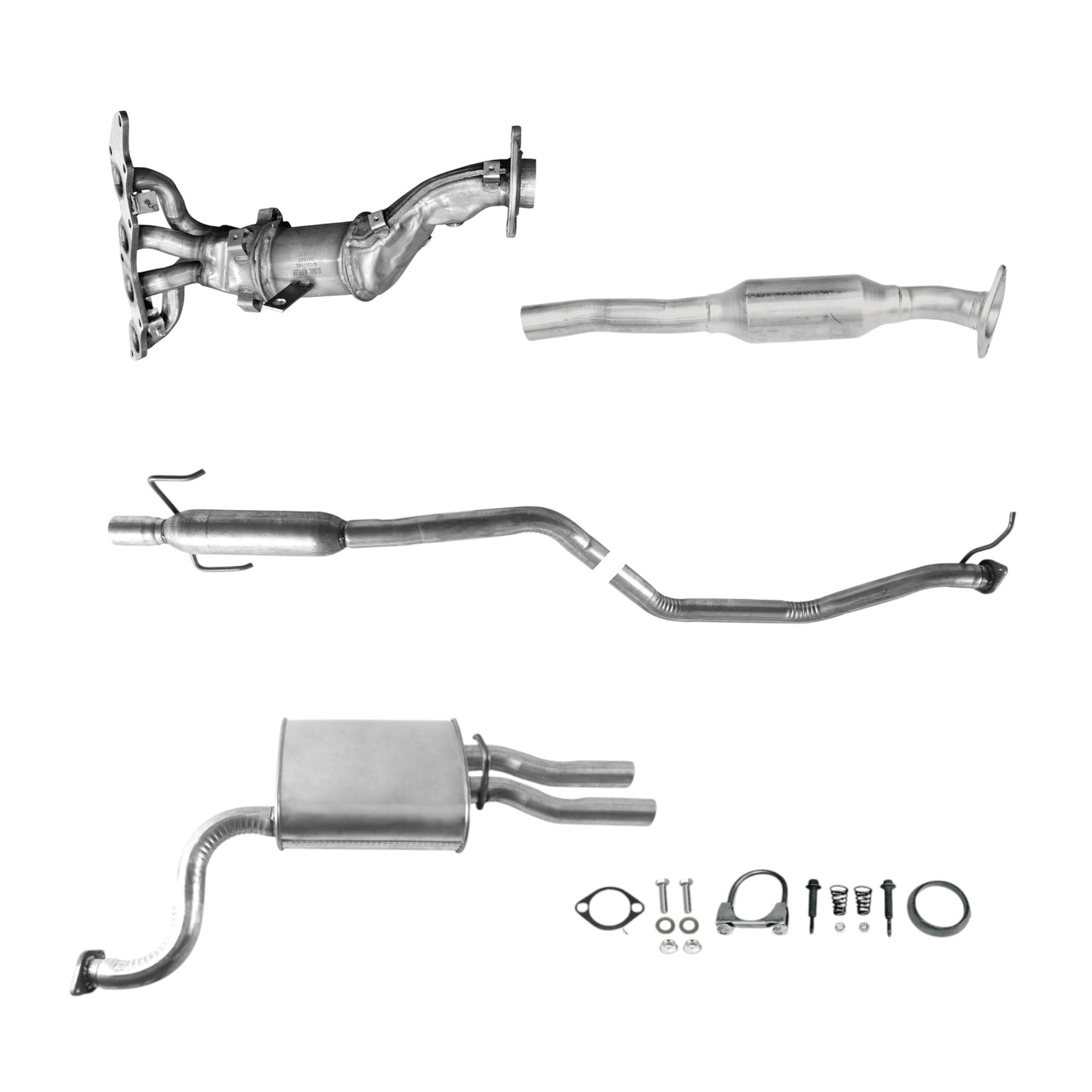 Collecteur d'échappement, convertisseur catalytique, résonateur et silencieux pour Mazda 6 2.5L (2009-2013)