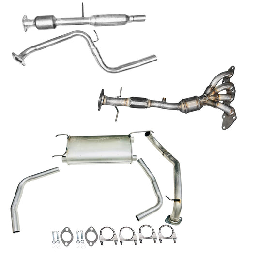 Mazda 3 2.5L (2010-2013) (Hatchback) Manifold Converter, Converter with Resonator, Pipe, Axel Pipe, Muffler and Tail pipes