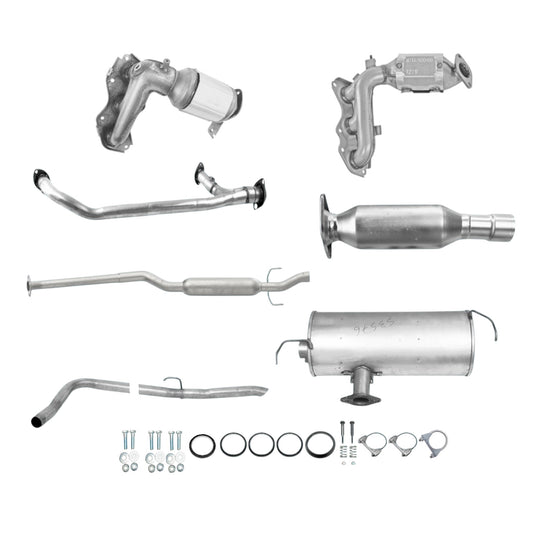 Toyota Sienna 3.5L 2007 To 2010 Complete Exhaust System FWD