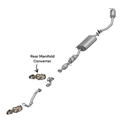 Lexus RX450h 3.5L (2016-2022) Rear Manifold Converter
