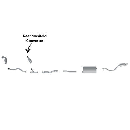 Toyota Highlander 3.5L (2017-2019) (Non-Hybrid) Rear Manifold Converter
