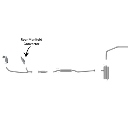 Toyota Sienna 3.5L (2017-2020) Rear Manifold Converter