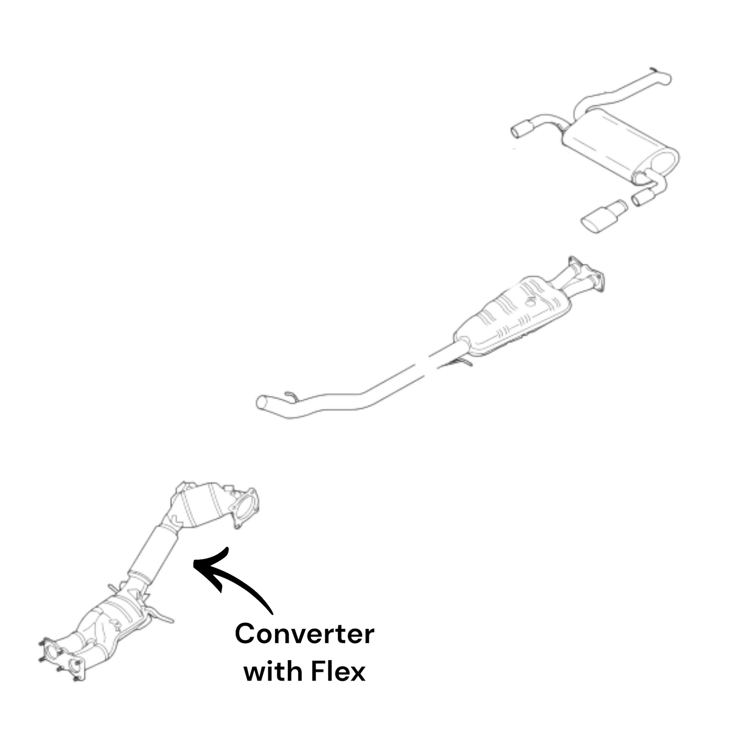 Volvo XC60 3.0L (2010-2015) (Turbo) Converter with Flex
