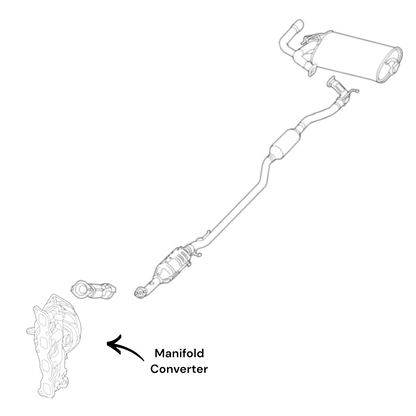 Mitsubishi Outlander Sport 2.0L (2014-2015) Manifold Converter
