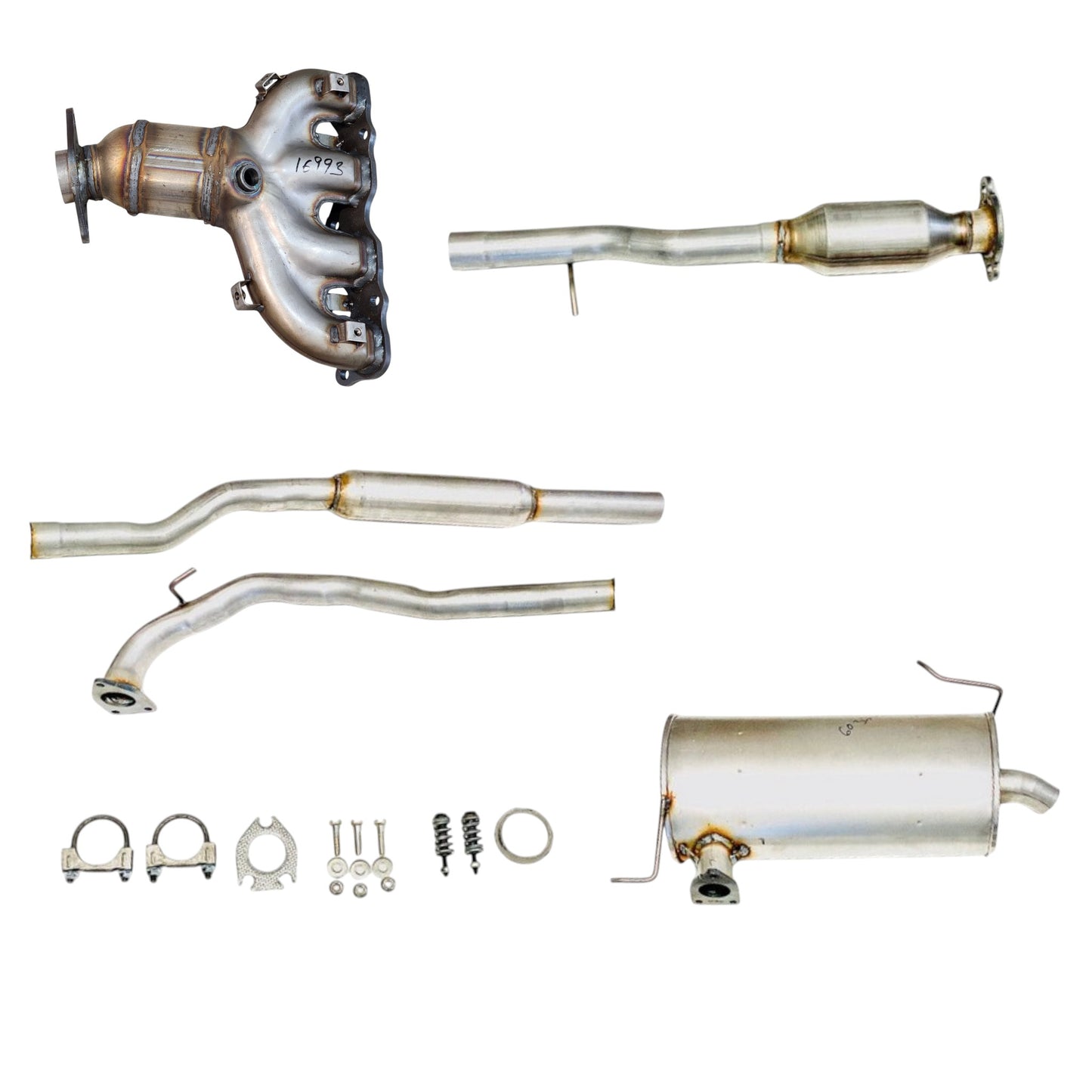Mitsubishi Outlander 2.4L (2014-2018) (AWD) Manifold Converter, Front Pipe, Catalytic Converter, Resonator and Muffler