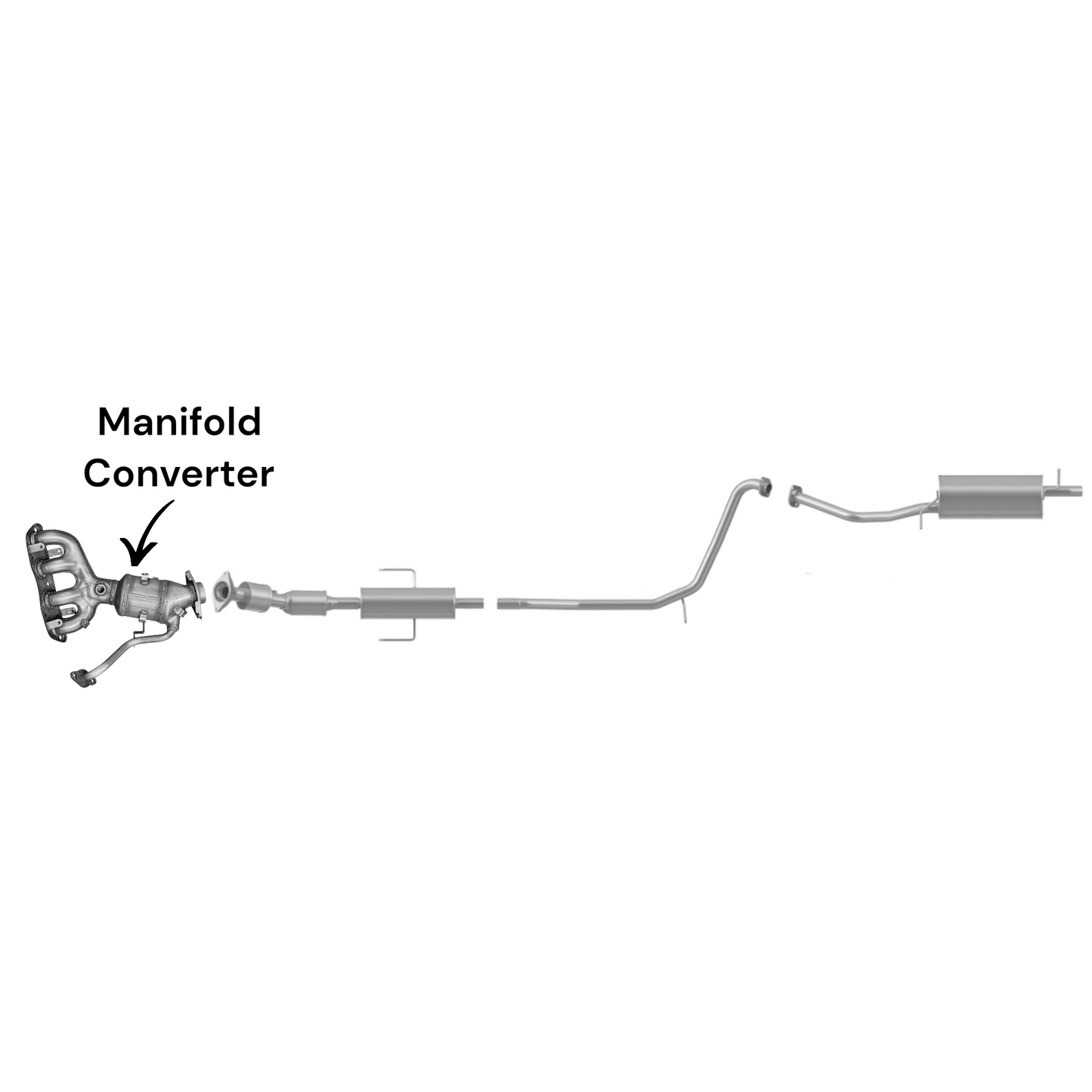 Toyota Prius 1.8L (2016-2022) (Hybrid) Manifold Converter