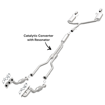 Lexus GS350 3.5L (2007) (AWD) Converter with Resonator With Y Pipe