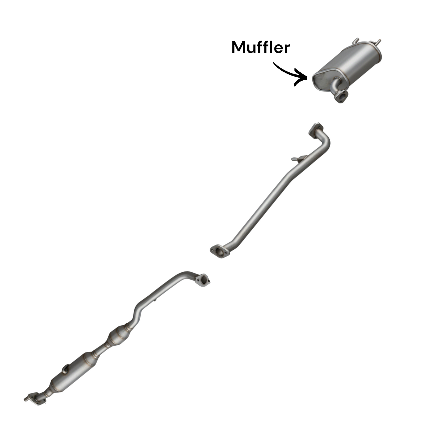 Lexus ES300h 2.5L (2013-2018) (Electric/Gas) Rear Muffler