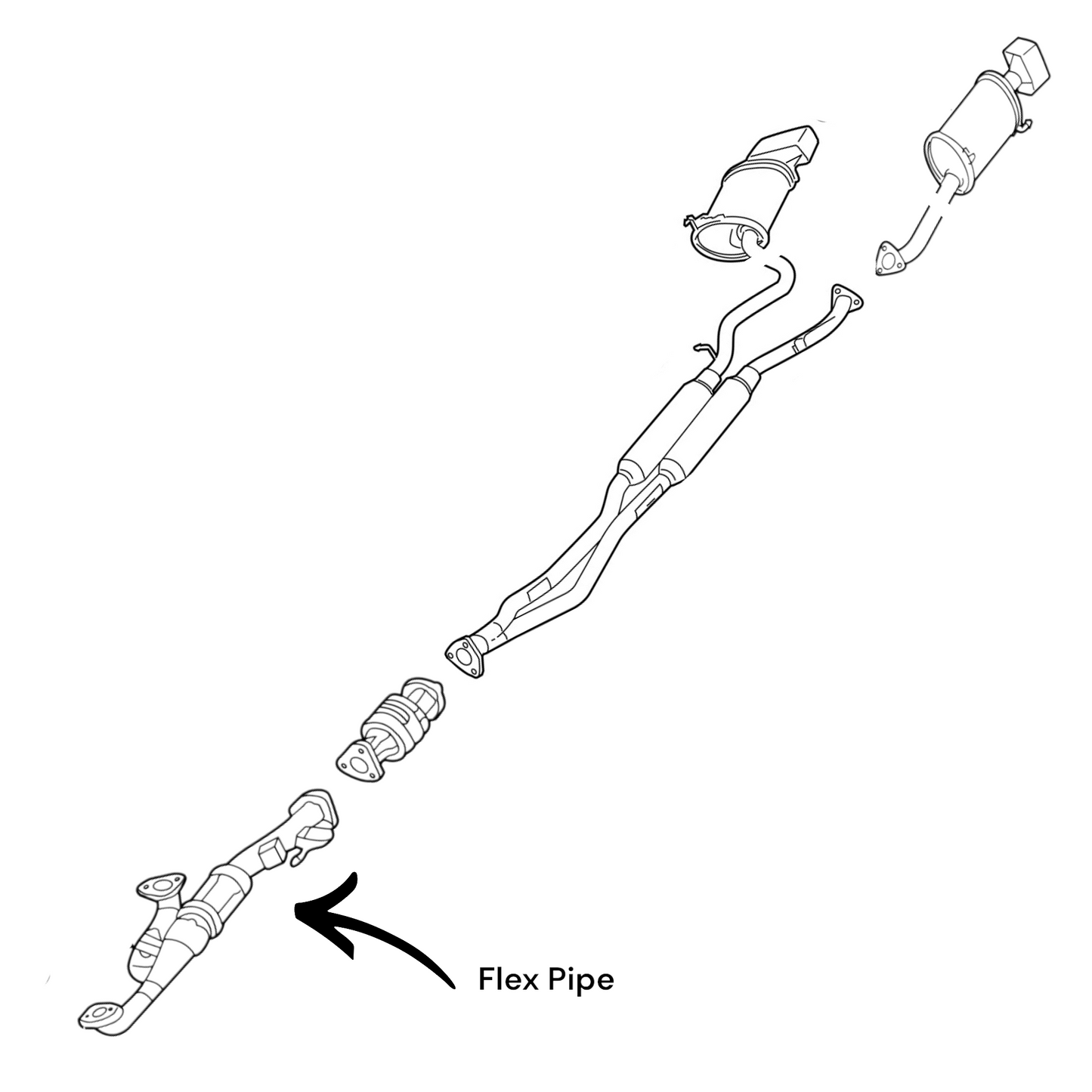 Acura TL 3.7L SH-AWD 2009 Flex Y-pipe