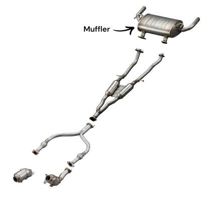 Infiniti Q50 3.7L (2014-2015) (4WD) Muffler