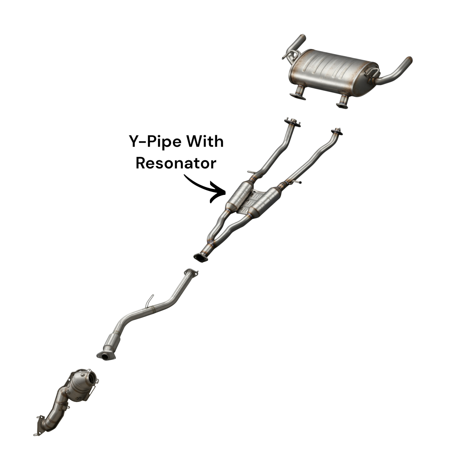 Infiniti Q60 2.0L (2017-2018) (AWD) Resonator Y-Pipe