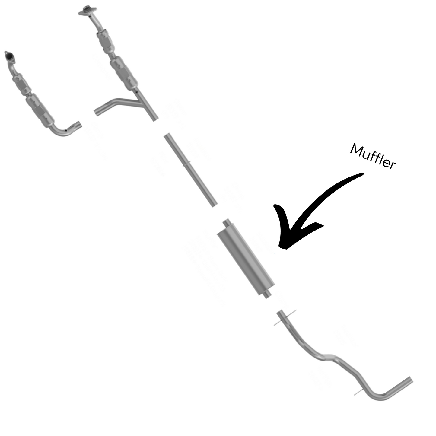 Ford E-250 4.6L 2003-2014 Muffler