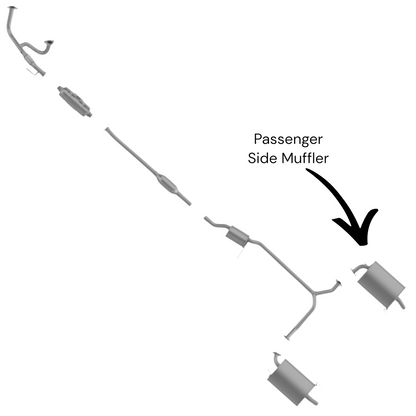 Honda Accord 3.0L (1998-2002) Muffler (Passenger Side)