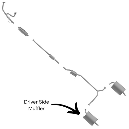 Honda Accord 3.0L (1998-2002) Muffler (Driver Side)