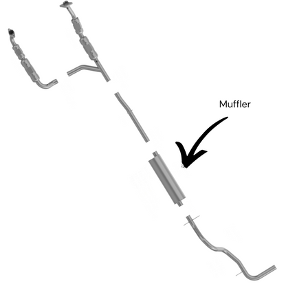 Ford E-150 Econoline 4.6L 2000-2002 Muffler