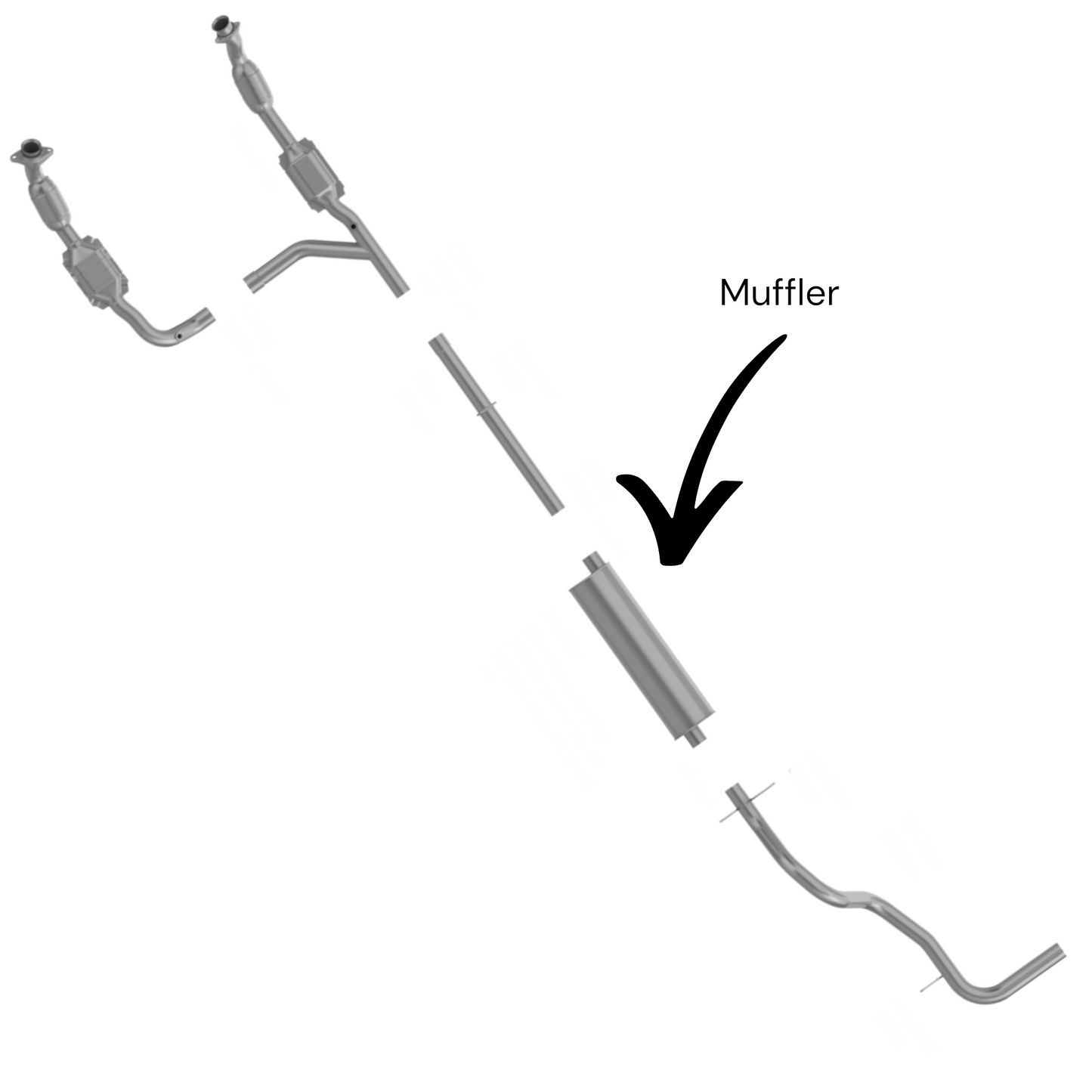 Ford E-150 Econoline 4.2L 1997-2002 Muffler