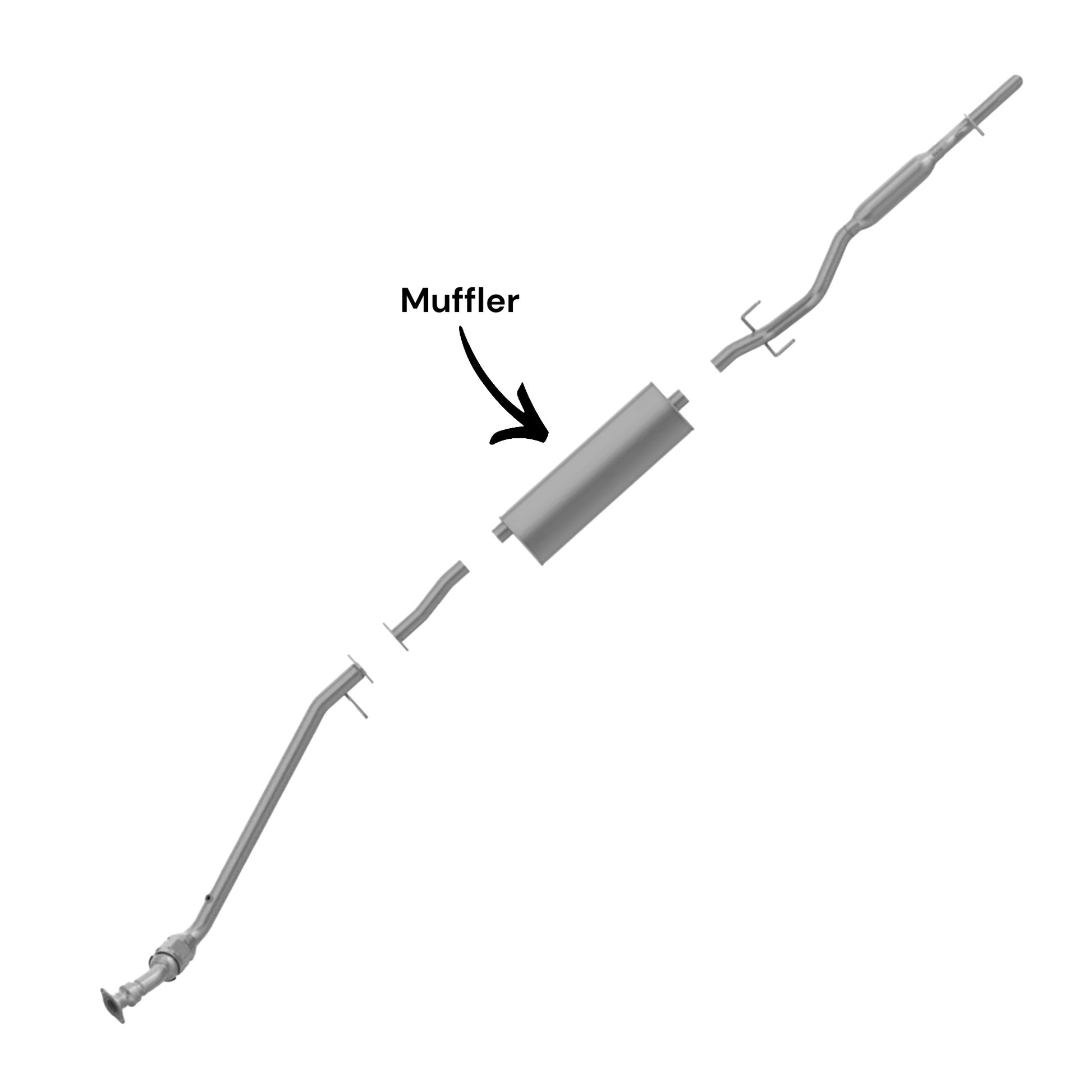 Saturn Relay 3.5L (2005, 2006) (AWD) Muffler