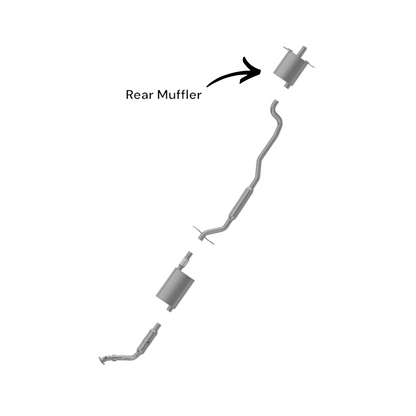 Chrysler Pacifica 3.5L (2004-2006) Rear Muffler