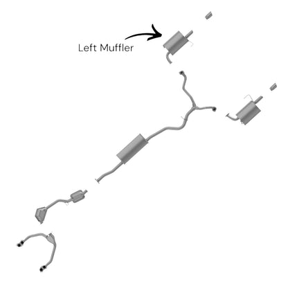 Subaru Legacy 2.5L (2005-2009) Right Side Muffler