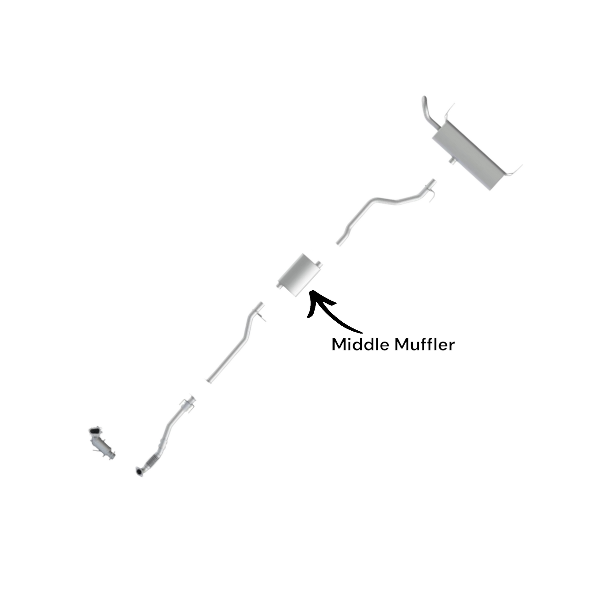 Chevrolet Equinox 1.5L (2018-2020) (FWD) Middle Muffler