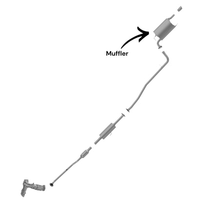 Toyota Camry 2.5L (2012-2017) (Hybrid & Non-Hybrid) Muffler