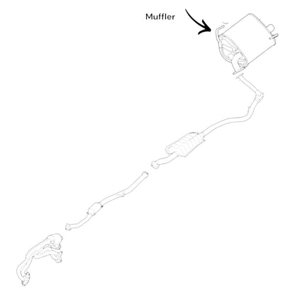 Subaru Forester 2.5L (2014-2018) Rear Muffler