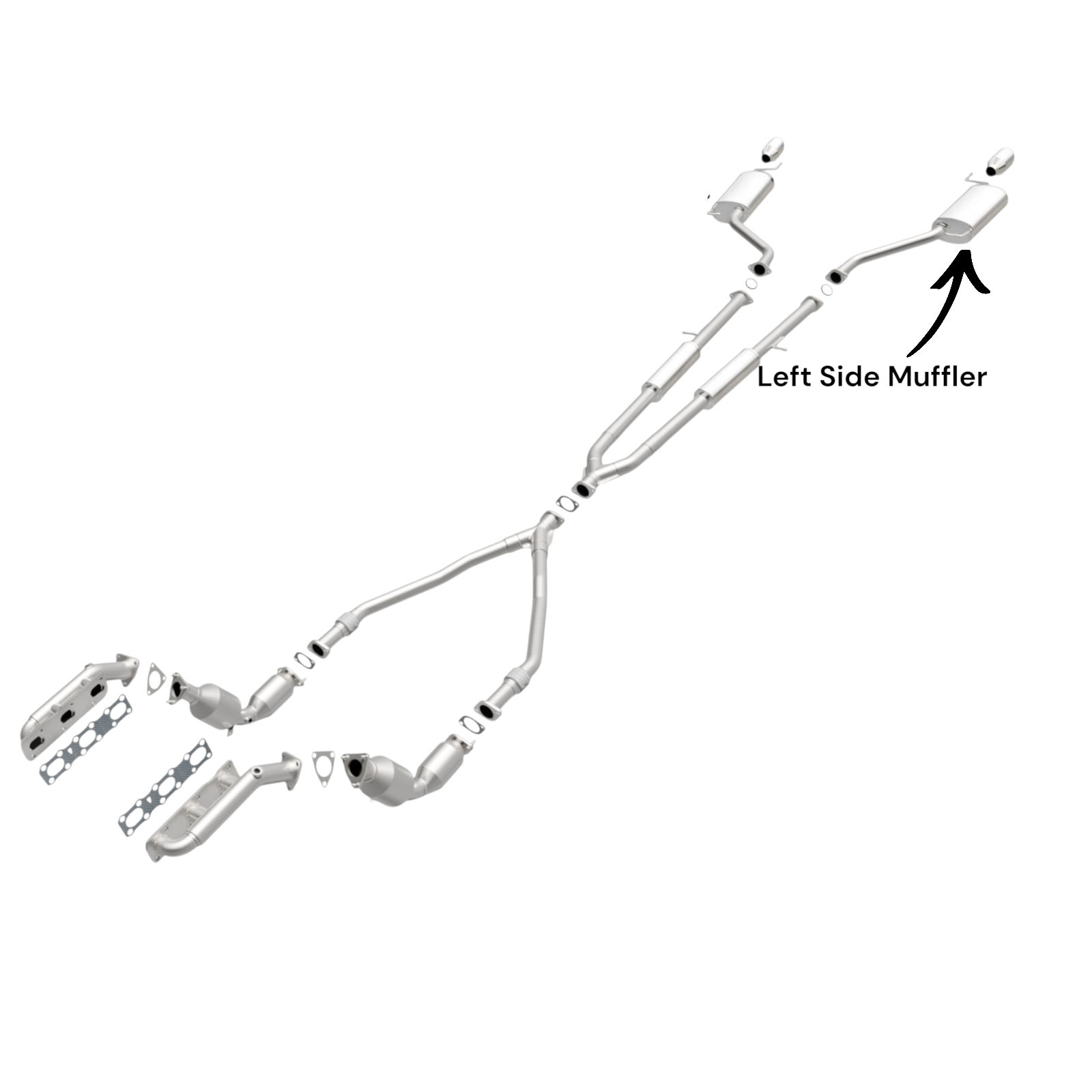 Infiniti M35 3.5L (2006-2010) Left Side Muffler