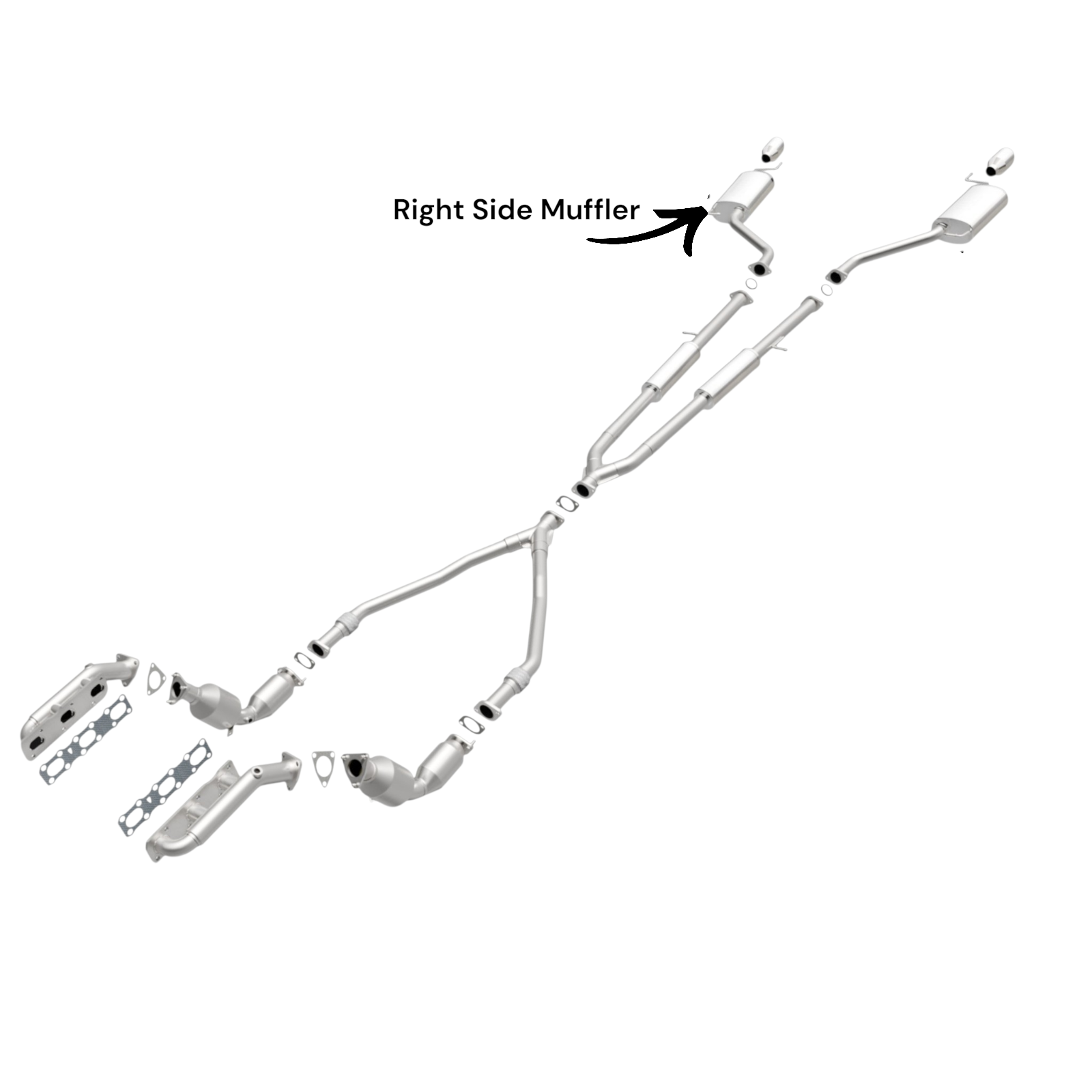 Infiniti M35 (2006-2010) 3.5L Right Side Muffler 