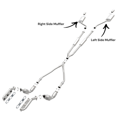 Infiniti M45 4.5L (2006-2010) Right And Left Side Muffler
