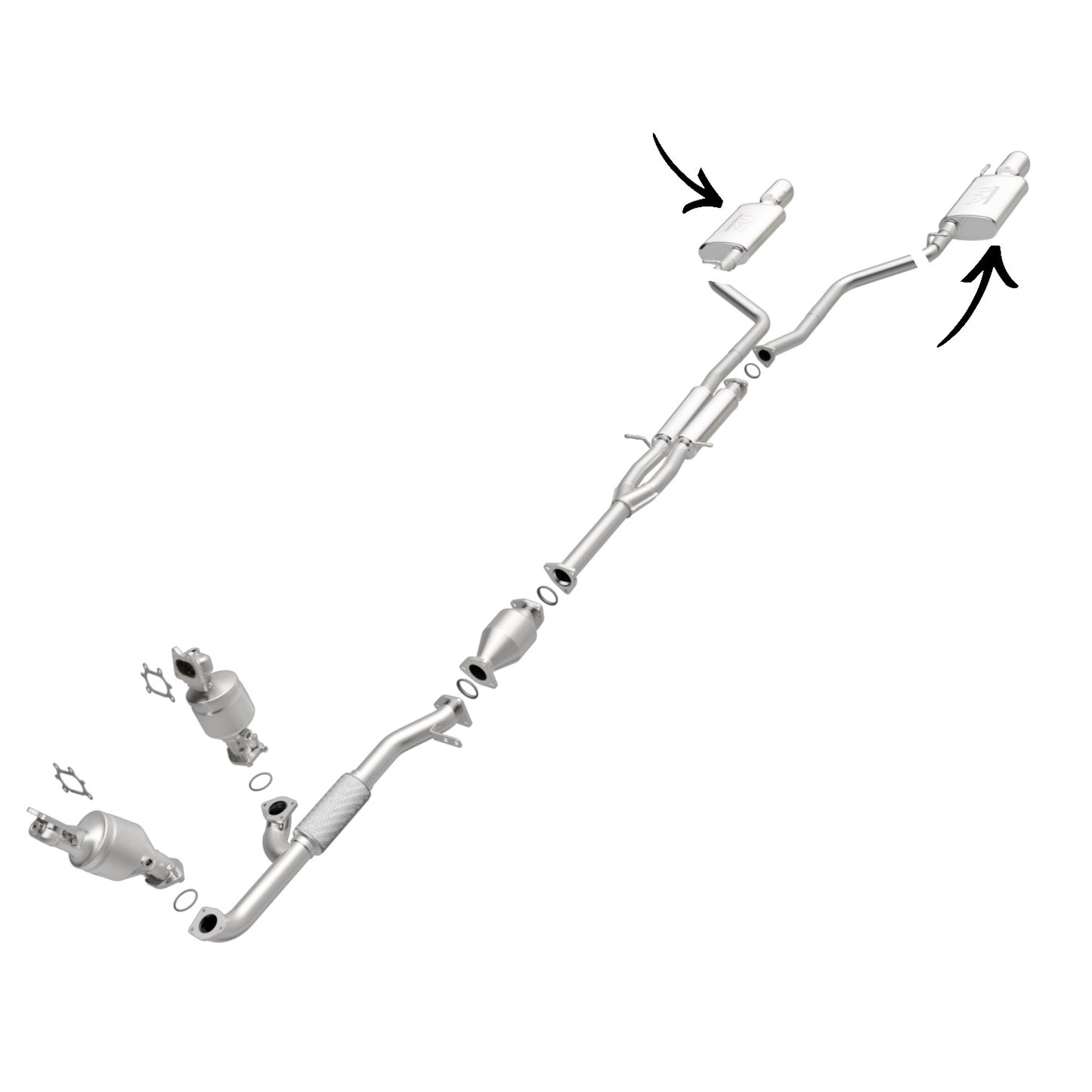 Acura MDX 3.7L 2010-2013 Mufflers