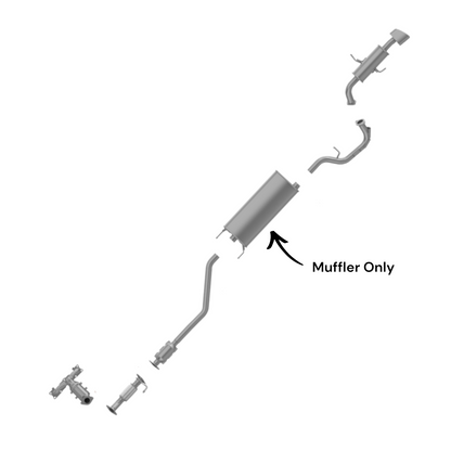 Hyundai Santa Fe Sport 2.4L (2017-2018) (Non-Turbo) Muffler Only