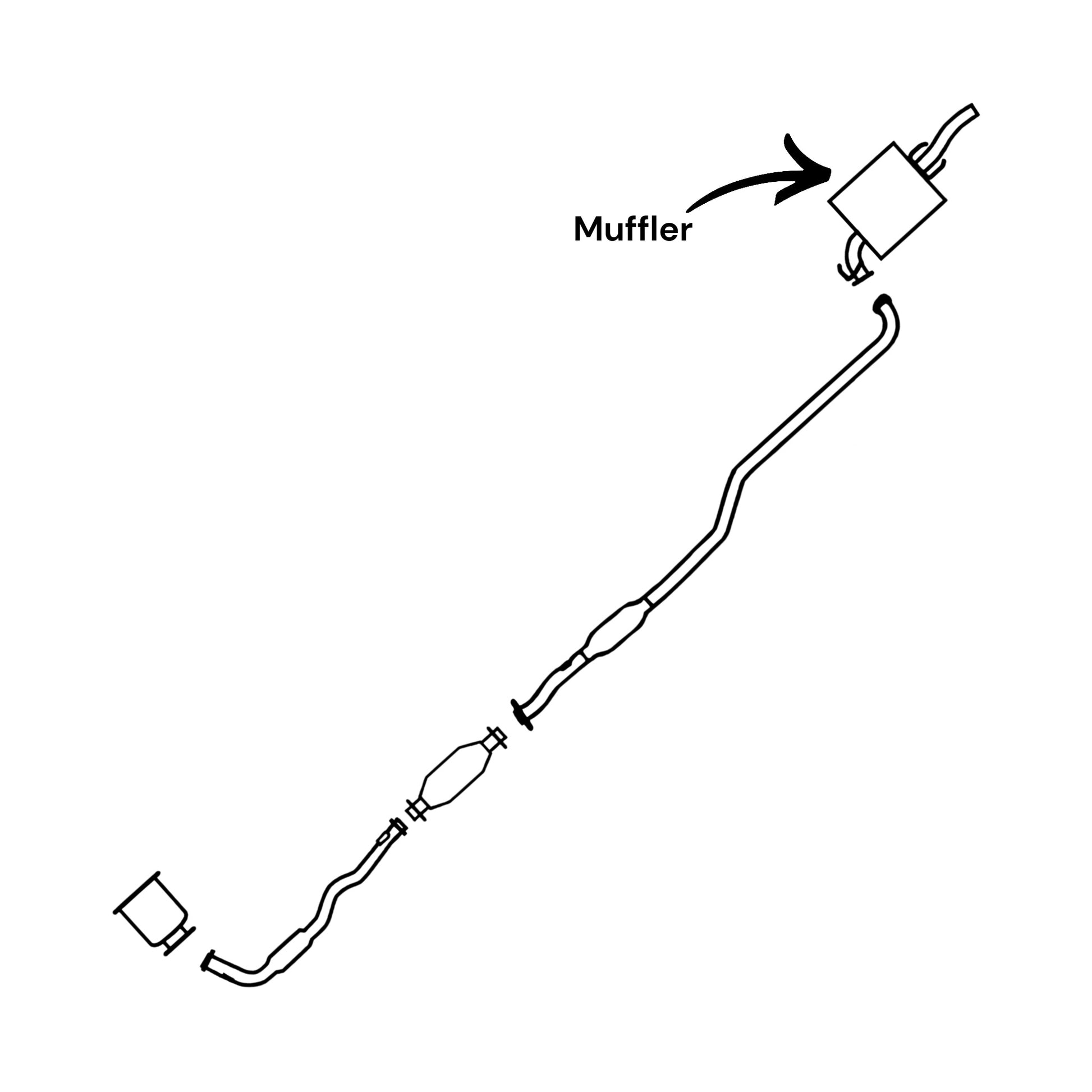 Toyota Corolla 1.6L (1993-1997) Muffler