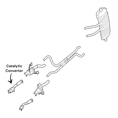 Porsche Cayenne 4.5L (2003-2005) (AWD) (Non-Turbo) (Passenger Side) Catalytic Converter