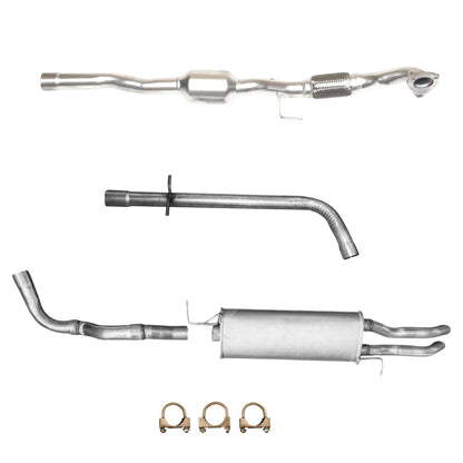 Volkswagen Jetta 1.9L (1999-2004) (Turbo DIESEL) (FWD Only) Catalytic converter with flex, Pipe and Rear Muffler