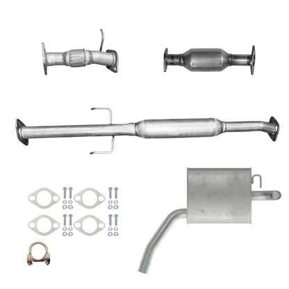 Hyundai Sonata 2.4L (2006-2008) Front Flex Pipe, Catalytic Converter, Resonator and Muffler