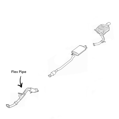 Kia Sorento 3.3L FWD (2019-2020) Flex Pipe