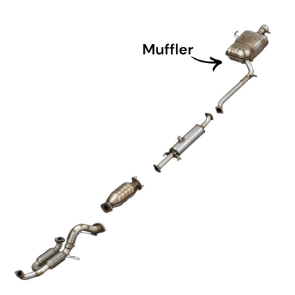 Tuyau flexible, convertisseur, résonateur et silencieux pour Kia Rondo 2.7L (2007-2010)