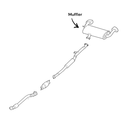 Hyundai Genesis Coupe 2.0L (2013-2014) (Turbo) Muffler