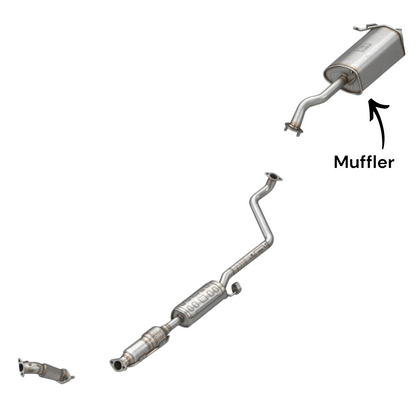 Hyundai Elantra GT 2.0L (2014-2017) (Hatchback) Rear Muffler